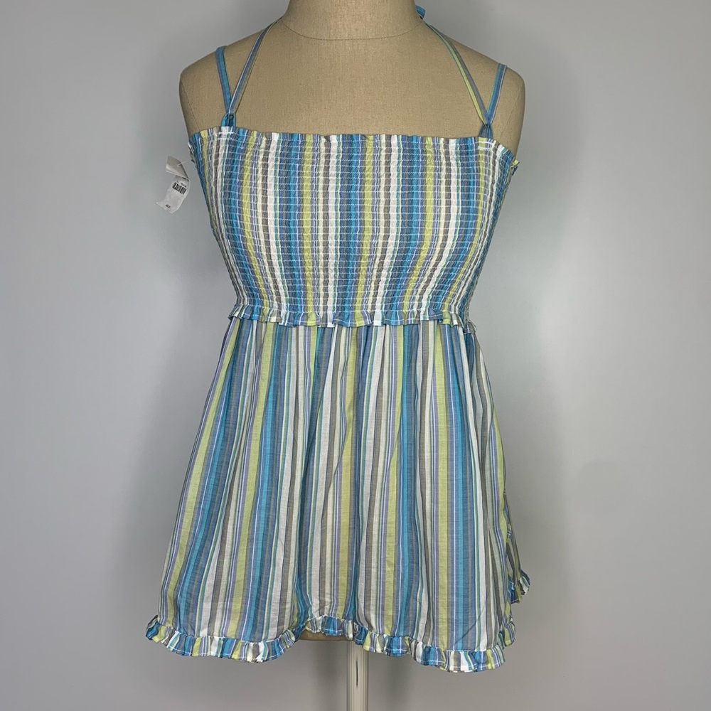 Jcrew Y2K ruched halter top Medium